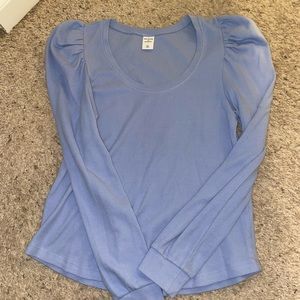 Nordstrom rack blue waffle long sleeve tee
